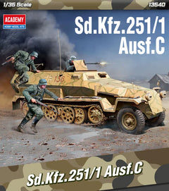 Academy 1/35 German Sd.kfz.251 Ausf.C Plastic Model Kit-1