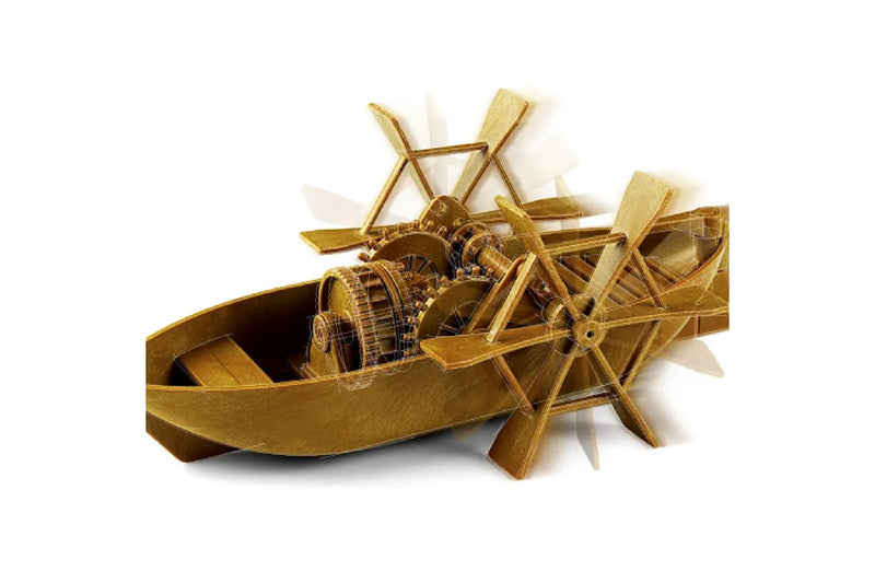 Academy da Vinci Paddleboat Scaled Plastic Model Kit-2