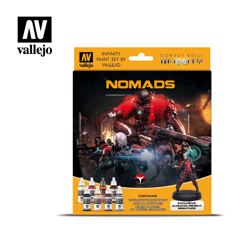 Vallejo: Infinity - Nomads - Exclusive Miniature Acrylic Paint Set-1