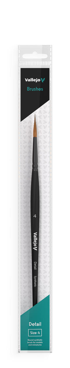 Vallejo Hobby Brushes: Detail Round Synthetic Brush Size 3-1