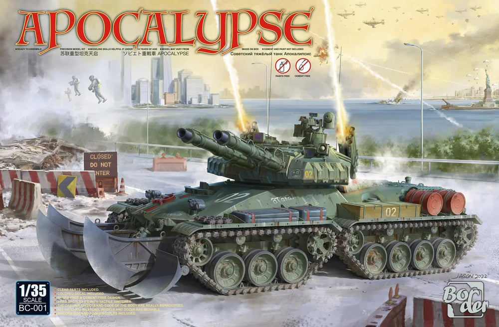 1/35 Soviet Apocalypse Tank Plastic Model Kit [BC001]