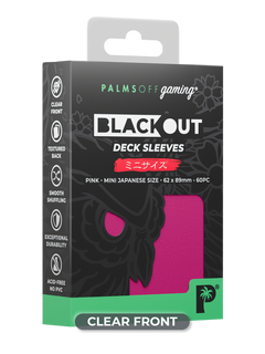 Blackout Deck Sleeves - Japanese Mini Size - Pink-1