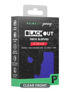 Blackout Deck Sleeves - Japanese Mini Size - Purple-1