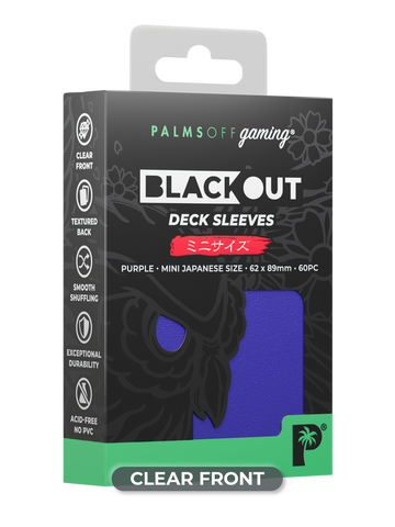 Blackout Deck Sleeves - Japanese Mini Size - Purple