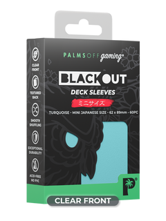 Blackout Deck Sleeves - Japanese Mini Size - Turqoise-1
