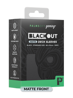 Blackout Deck Sleeves - Standard Size - Black - Matte-1