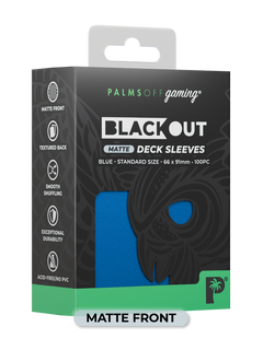 Blackout Deck Sleeves - Standard Size - Blue - Matte-1