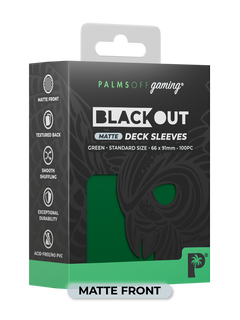Blackout Deck Sleeves - Standard Size - Green - Matte-1