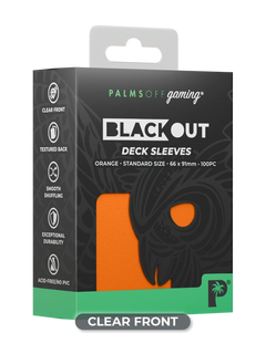Blackout Deck Sleeves - Orange-1