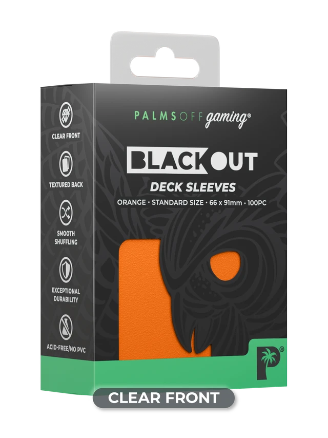 Blackout Deck Sleeves - Orange-1