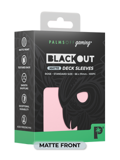 Blackout Deck Sleeves - Standard Size - Rose - Matte-1