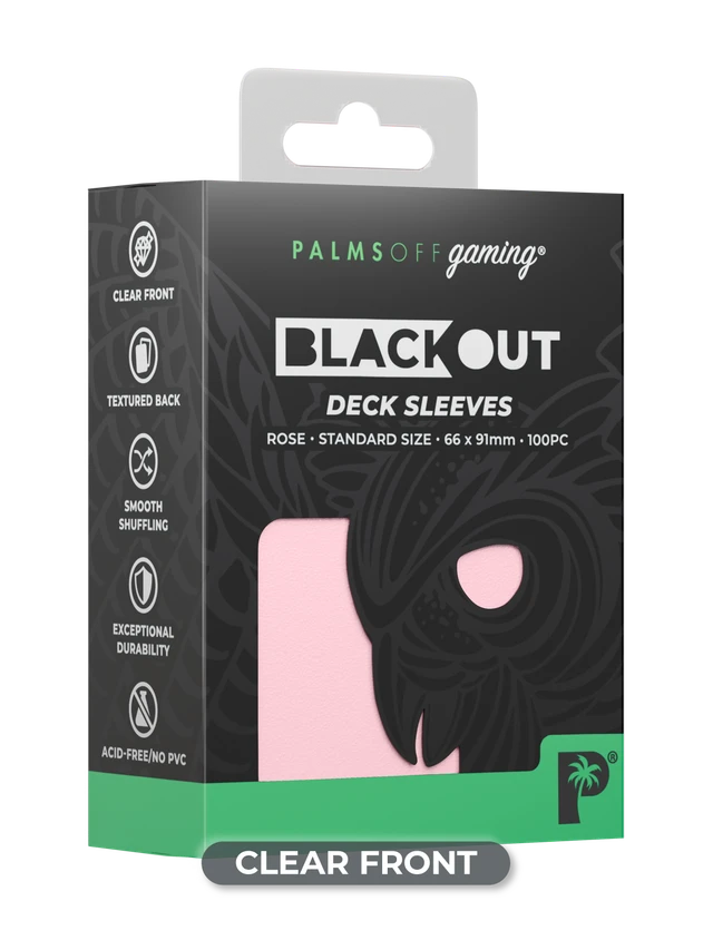 Blackout Deck Sleeves - Rose