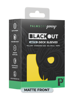 Blackout Deck Sleeves - Standard Size - Yellow - Matte-1