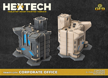 Hextech: Corporate Office (Two Painted Buildings)