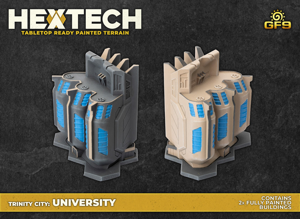 Hextech:University (Two Painted Buildings)