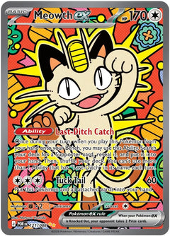 Meowth ex 121/088  - Holofoil ME03 Perfect Order - Special Illustration Rare-1