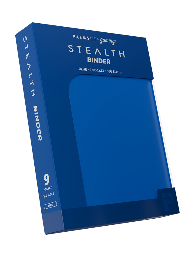 STEALTH 9 Pocket Zip Trading Card Binder - Blue
