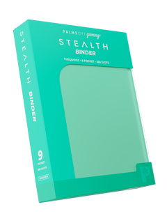 STEALTH 9 Pocket Zip Trading Card Binder - Turqouise-1