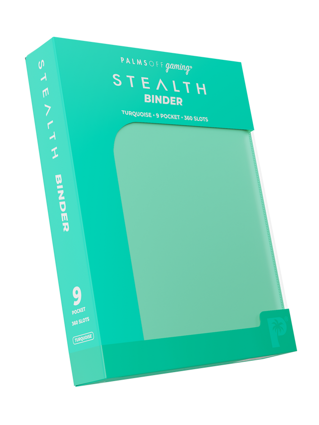 STEALTH 9 Pocket Zip Trading Card Binder - Turqouise