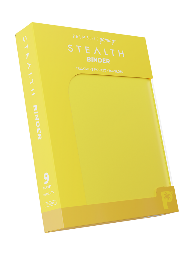 STEALTH 9 Pocket Zip Trading Card Binder - Yellow