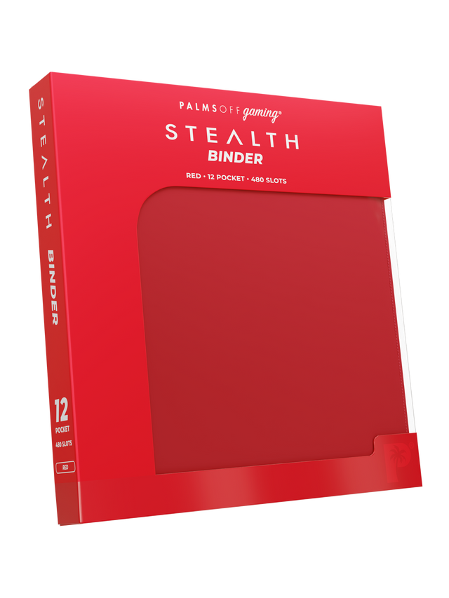 Stealth 12 Pocket Zip Binder - Red