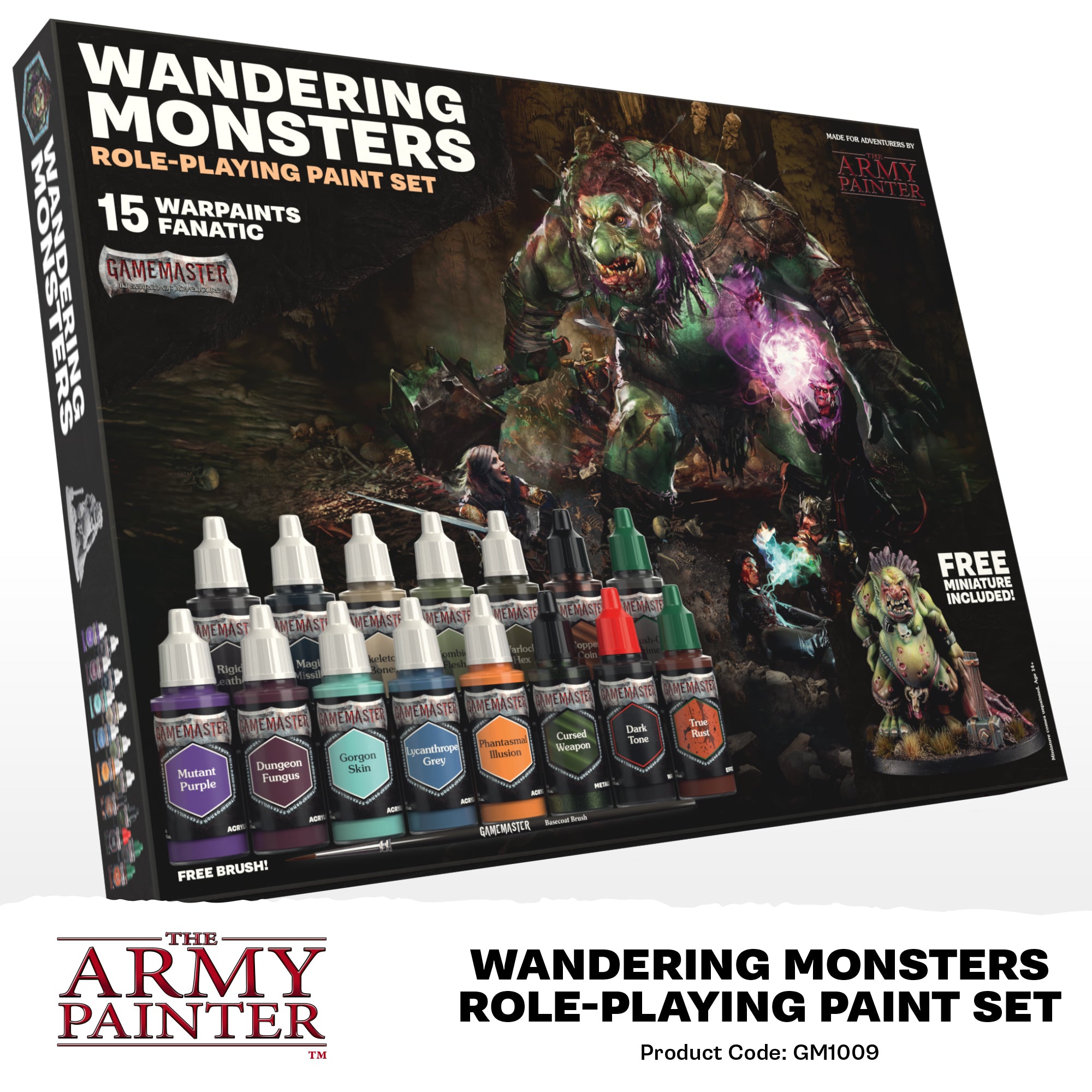 The Army Painter: Gamemaster - Wandering Monsters Warpaints Fanatic Paint Set