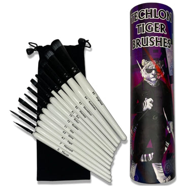 Chronicle Brushes - Techlon Tiger Drybrush Set