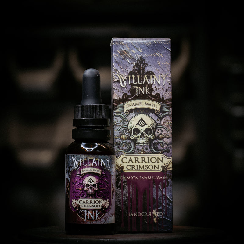 Villainy Ink Carrion Crimson – Enamel Wash-1