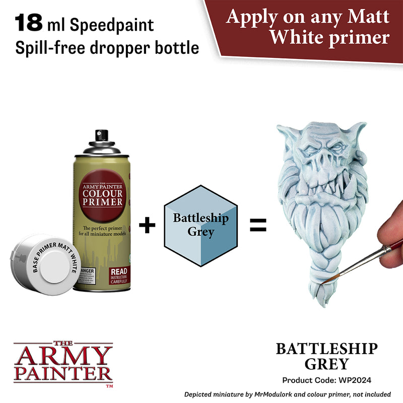 Army Painter Speedpaint - Battleship Grey 18ml-2