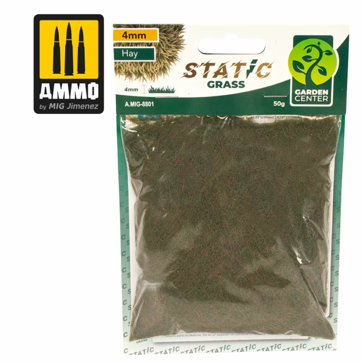 Ammo by MIG Dioramas - Static Grass - Hay – 4mm-1