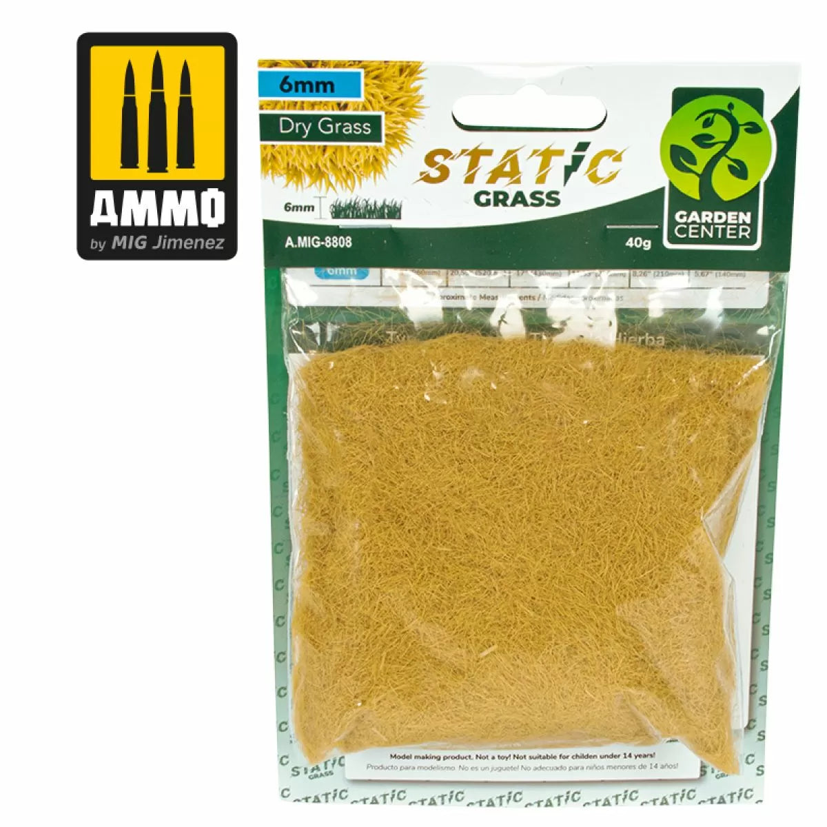 Ammo by MIG Dioramas - Static Grass - Dry Grass – 2mm-1