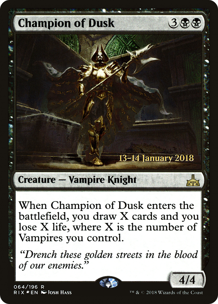 Champion of Dusk [Rivals of Ixalan Prerelease Promos]-1