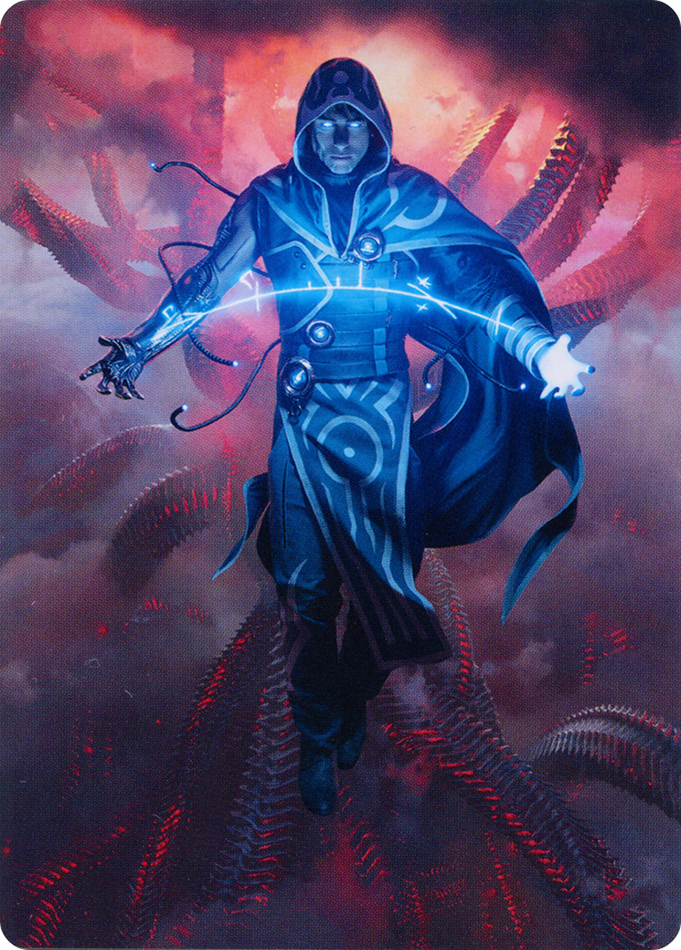 Jace, the Perfected Mind // Jace, the Perfected Mind (AONE-015) - Phyrexia: All Will Be One Art Series (Borderless)-3