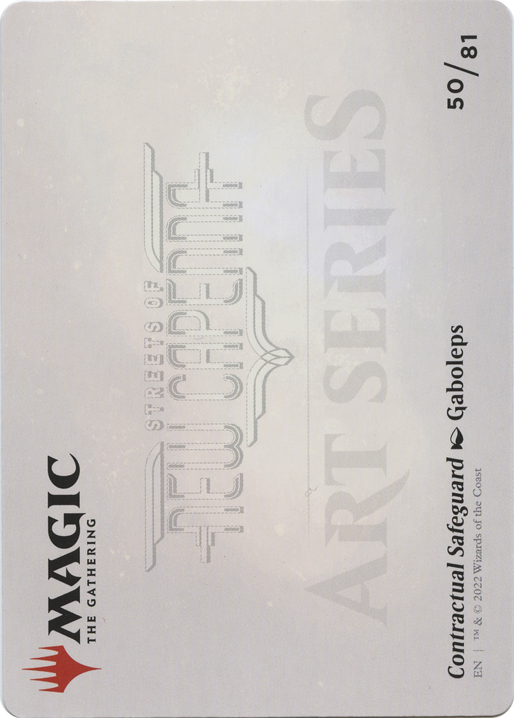 Contractual Safeguard // Contractual Safeguard (ASNC-050) - New Capenna Art Series (Borderless) Foil-2