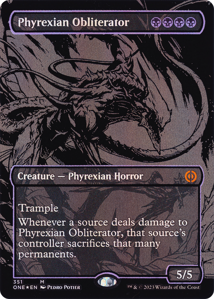 Phyrexian Obliterator (Oil Slick Raised Foil) [Phyrexia: All Will Be One]-1
