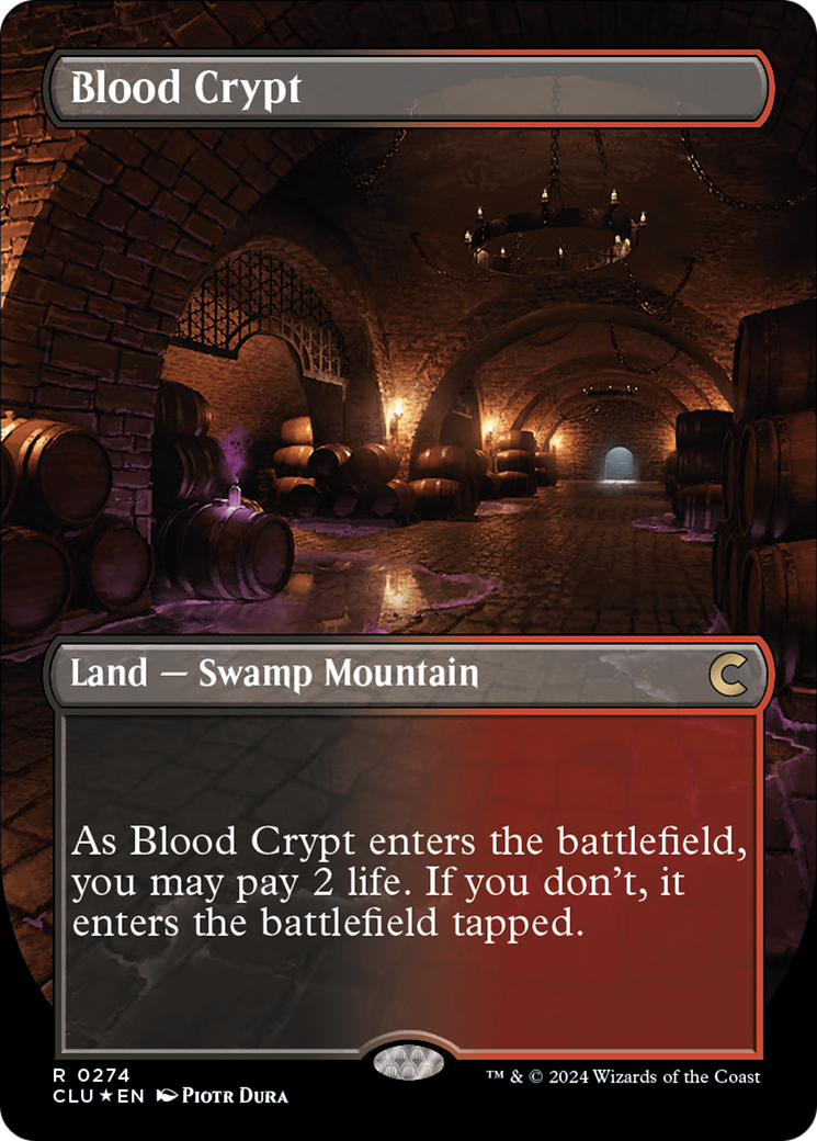 Blood Crypt (Borderless) [Ravnica: Clue Edition]-1