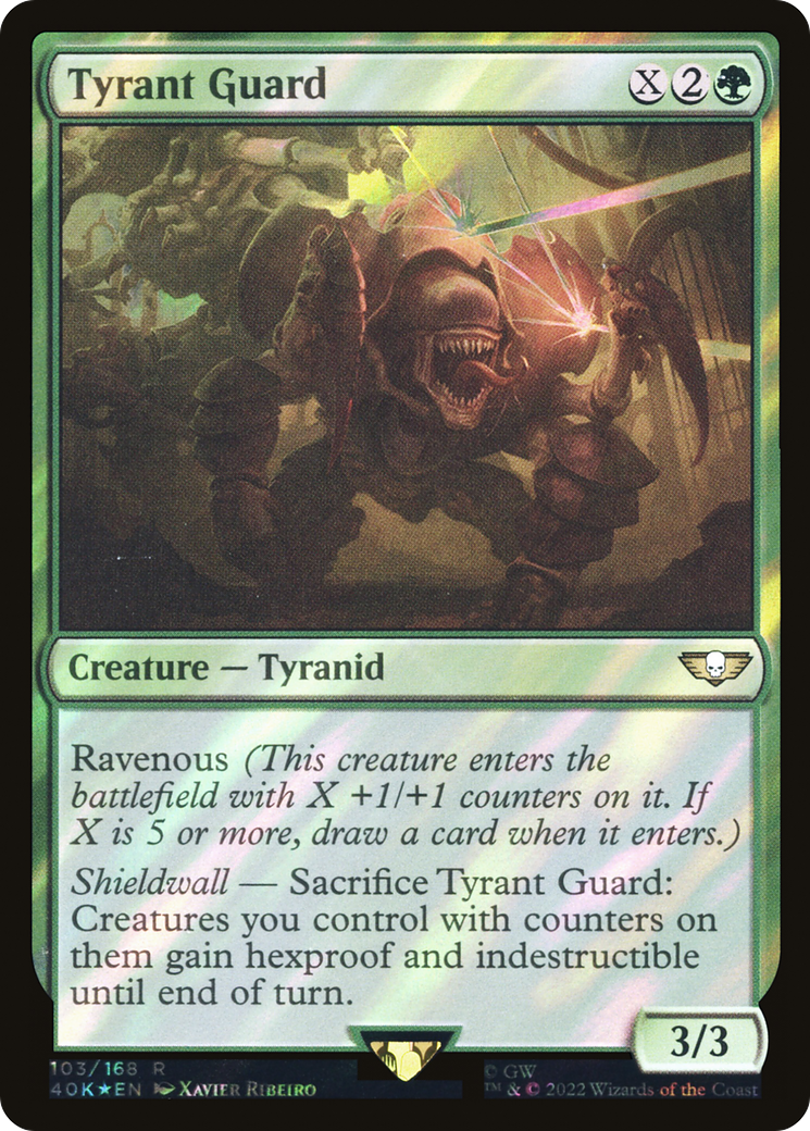 Tyrant Guard (Surge Foil) (40K-103) - Warhammer 40,000 Commander Foil-1