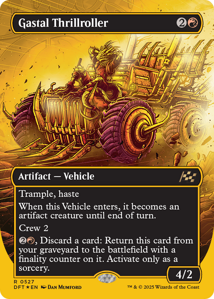 Gastal Thrillroller (Borderless) (First-Place Foil) [Aetherdrift]-1