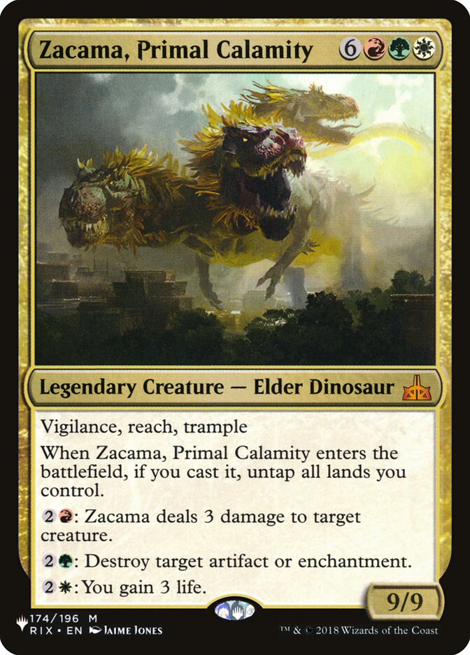 Zacama, Primal Calamity [The List]-1