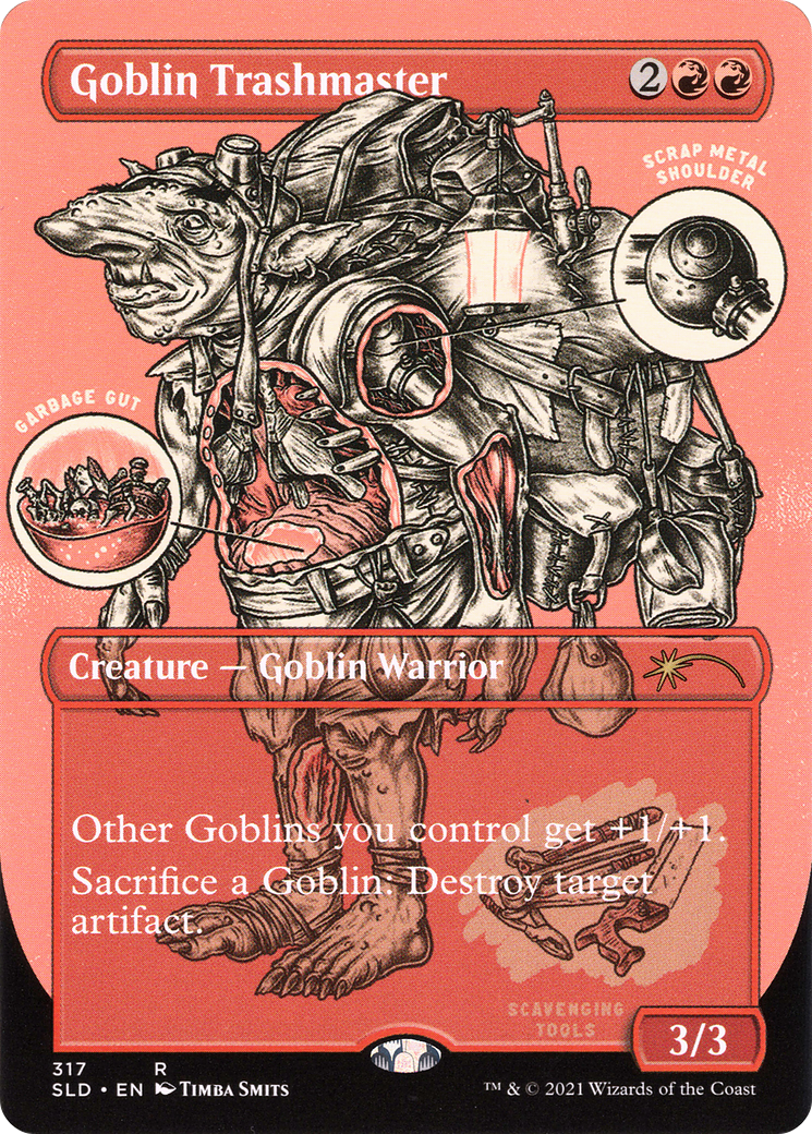 Goblin Trashmaster (SLD-317) - Secret Lair Drop (Borderless) Etched Foil-1