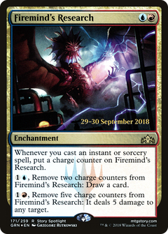 Firemind's Research [Guilds of Ravnica Prerelease Promos]-1