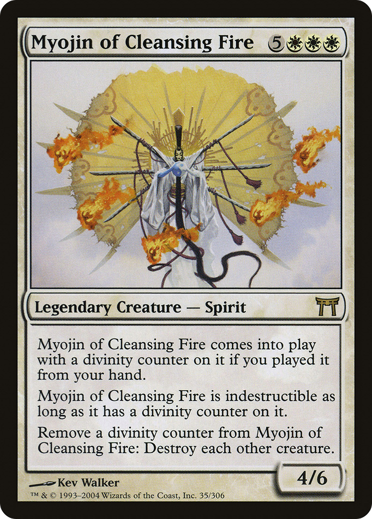 Myojin of Cleansing Fire [Champions of Kamigawa]-1