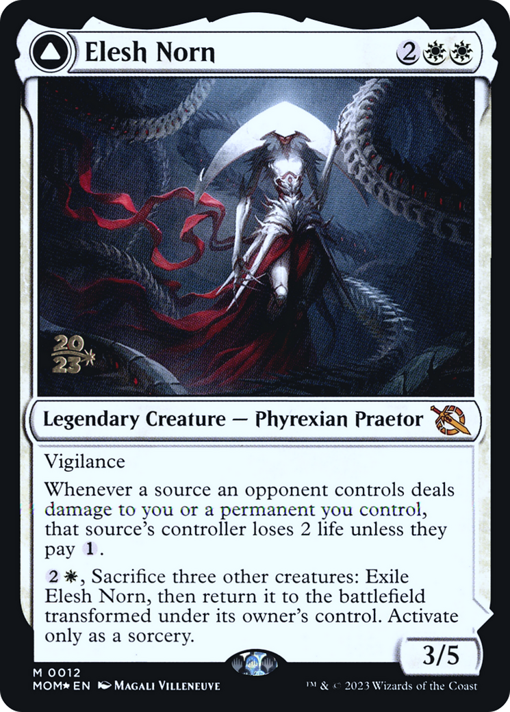 Elesh Norn // The Argent Etchings [March of the Machine Prerelease Promos]-1