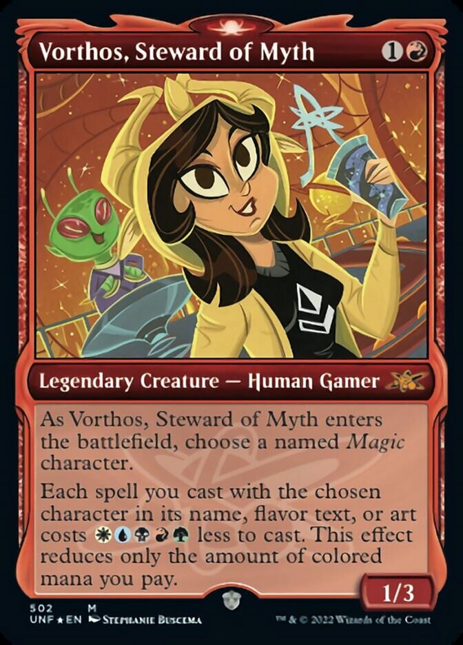 Vorthos, Steward of Myth (Showcase) (Galaxy Foil) [Unfinity]-1