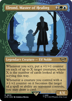 Elrond, Master of Healing (Showcase) (Surge Foil) [The Lord of the Rings: Tales of Middle-Earth]-1