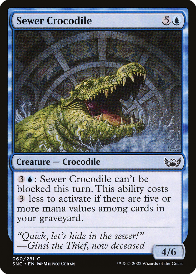 Sewer Crocodile [Streets of New Capenna]-1