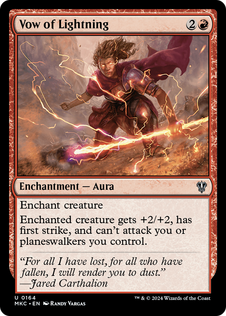 Vow of Lightning (MKC-164) - Murders at Karlov Manor Commander-1
