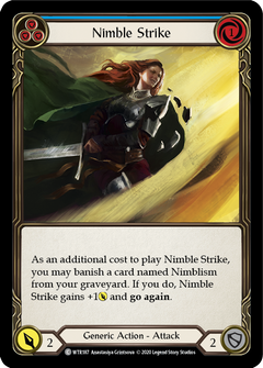 Nimble Strike (Blue) [U-WTR187] (Welcome to Rathe Unlimited)  Unlimited Rainbow Foil-2