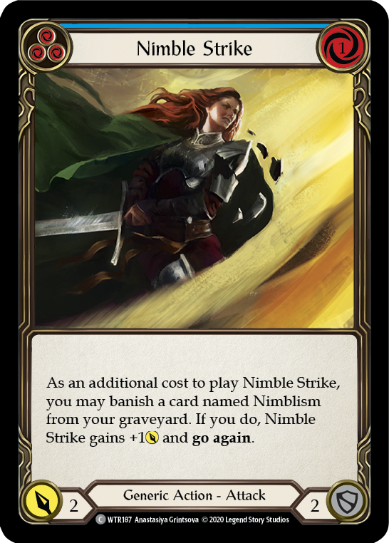 Nimble Strike (Blue) [U-WTR187] (Welcome to Rathe Unlimited)  Unlimited Rainbow Foil-2