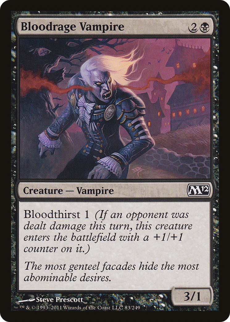 Bloodrage Vampire [Magic 2012]-1